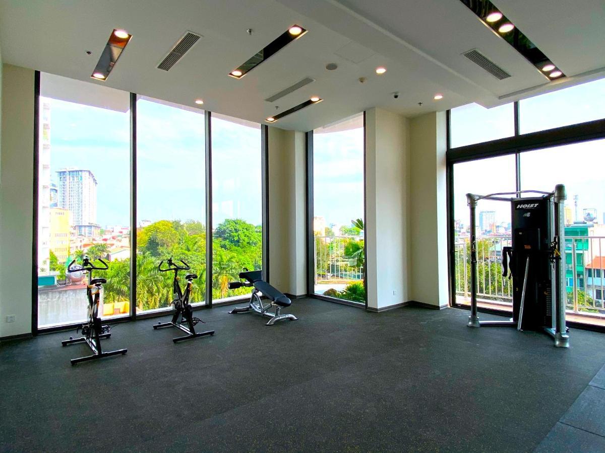 Five Star Westlake 1St-4Th Floors Hotel & Serviced Apartment Hanoj Exteriér fotografie The gym at the 10th floor